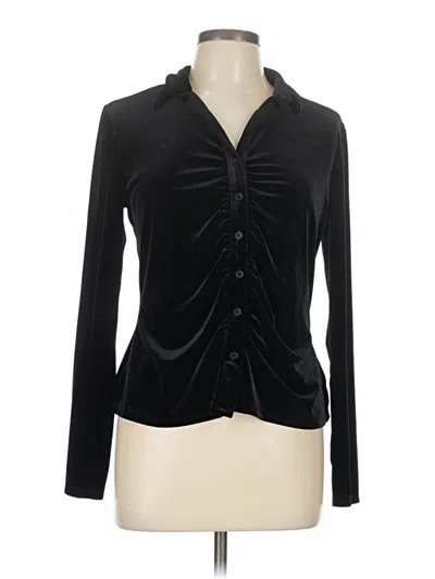 Pre-owned Sanctuary Long Sleeve Blouse In Black