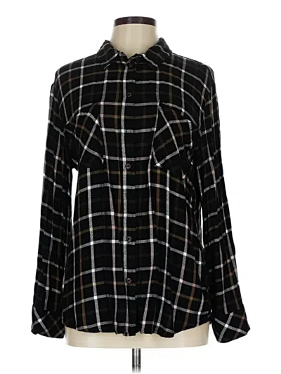 Pre-owned Sanctuary Long Sleeve Blouse In Black