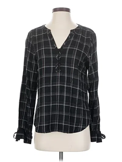 Pre-owned Sanctuary Long Sleeve Blouse In Black