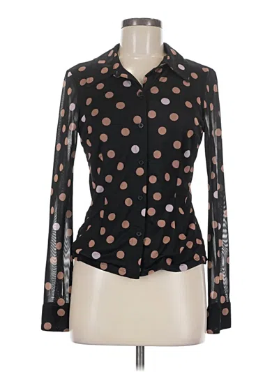 Pre-owned Sanctuary Long Sleeve Blouse In Black