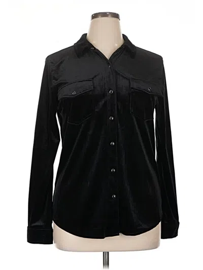 Pre-owned Sanctuary Long Sleeve Blouse In Black