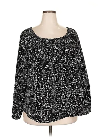 Pre-owned Sanctuary Long Sleeve Blouse In Black