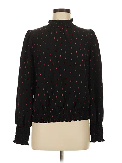 Pre-owned Sanctuary Long Sleeve Blouse In Black
