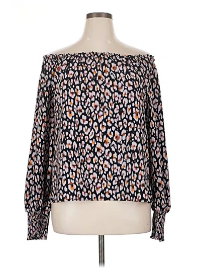 Pre-owned Sanctuary Long Sleeve Blouse In Black