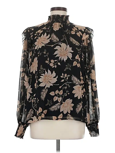 Pre-owned Sanctuary Long Sleeve Blouse In Black