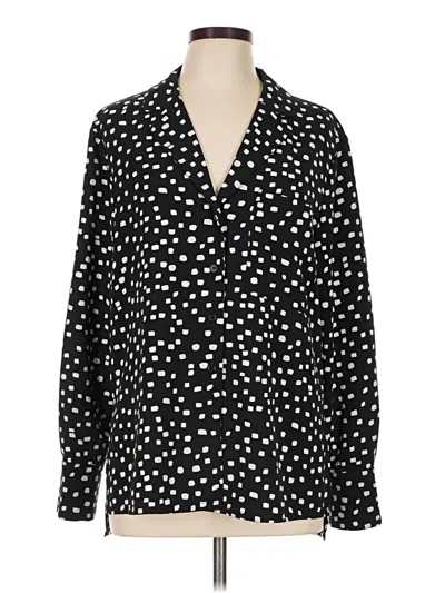 Pre-owned Sanctuary Long Sleeve Blouse In Black