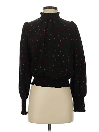 Pre-owned Sanctuary Long Sleeve Blouse In Black
