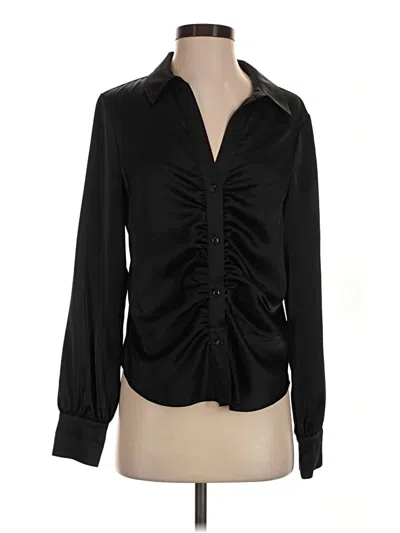 Pre-owned Sanctuary Long Sleeve Blouse In Black