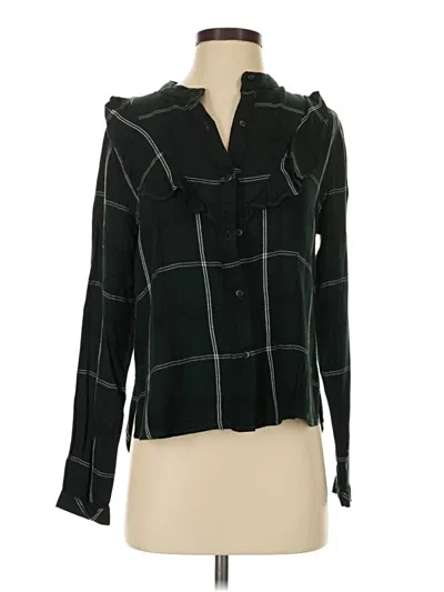 Pre-owned Sanctuary Long Sleeve Blouse In Black