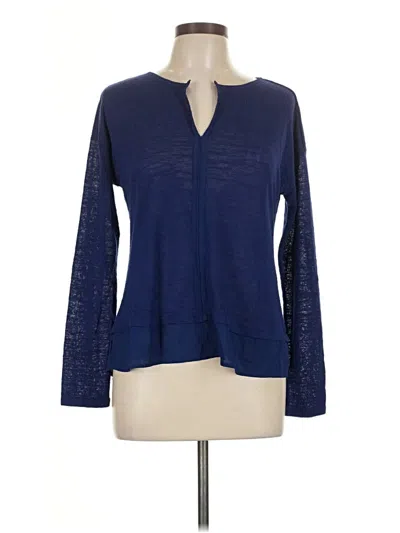 Pre-owned Sanctuary Long Sleeve Blouse In Blue