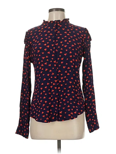 Pre-owned Sanctuary Long Sleeve Blouse In Blue
