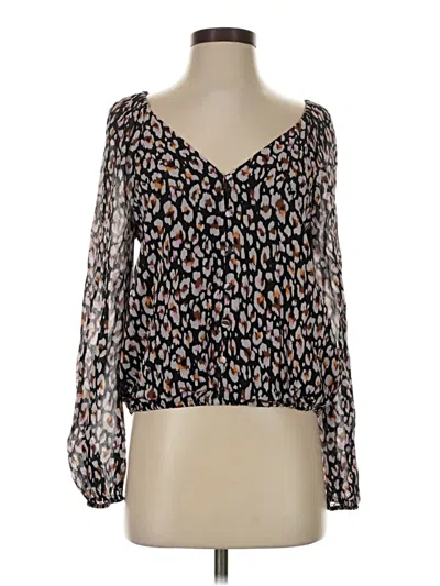 Pre-owned Sanctuary Long Sleeve Blouse In Brown