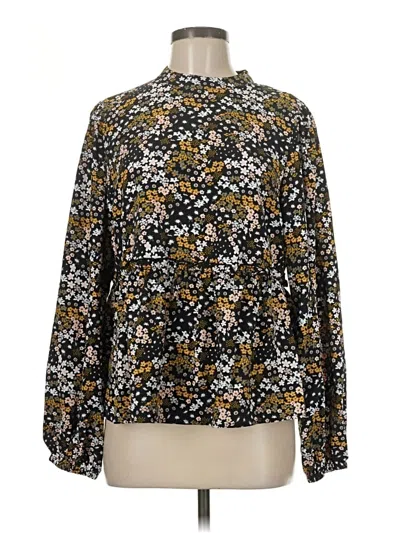 Pre-owned Sanctuary Long Sleeve Blouse In Gold