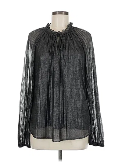 Pre-owned Sanctuary Long Sleeve Blouse In Gray