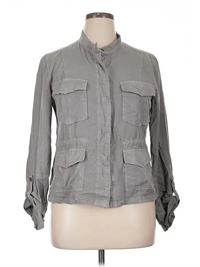 Pre-owned Sanctuary Long Sleeve Blouse In Gray