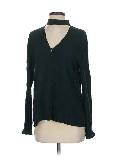Pre-owned Sanctuary Long Sleeve Blouse In Green