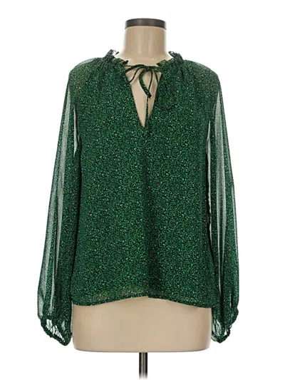 Pre-owned Sanctuary Long Sleeve Blouse In Green