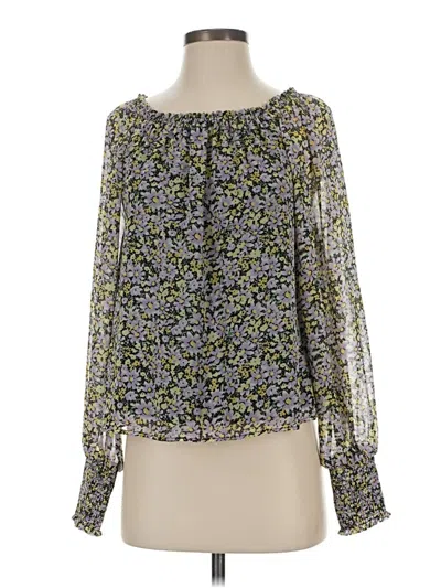 Pre-owned Sanctuary Long Sleeve Blouse In Green