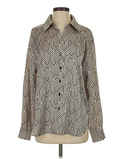 Pre-owned Sanctuary Long Sleeve Blouse In Ivory