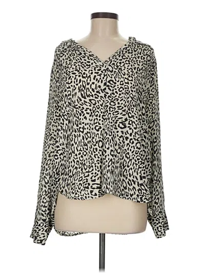 Pre-owned Sanctuary Long Sleeve Blouse In Ivory