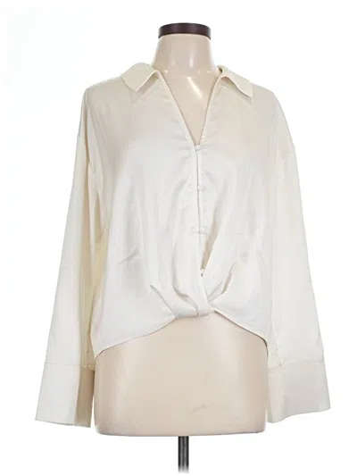 Pre-owned Sanctuary Long Sleeve Blouse In Ivory
