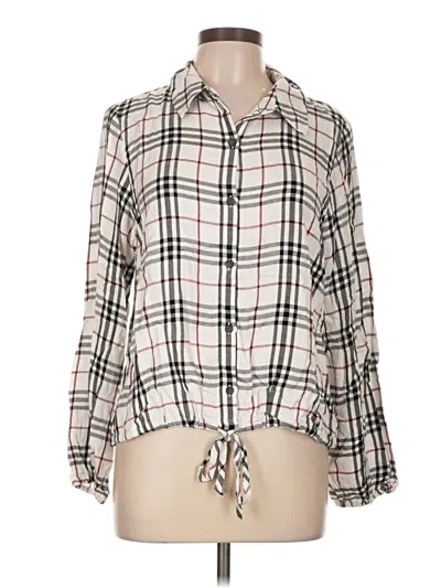Pre-owned Sanctuary Long Sleeve Blouse In Ivory