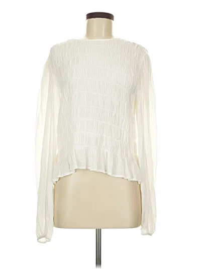 Pre-owned Sanctuary Long Sleeve Blouse In Ivory
