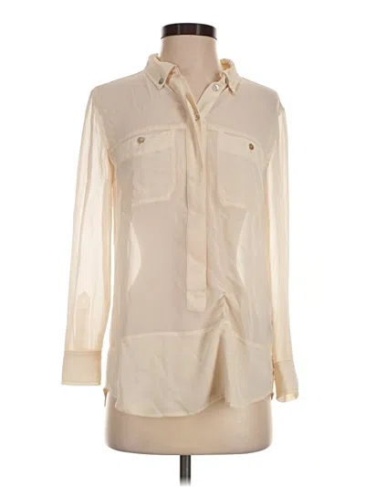 Pre-owned Sanctuary Long Sleeve Blouse In Ivory