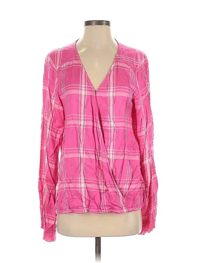 Pre-owned Sanctuary Long Sleeve Blouse In Pink
