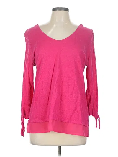 Pre-owned Sanctuary Long Sleeve Blouse In Pink