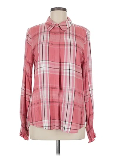 Pre-owned Sanctuary Long Sleeve Blouse In Pink