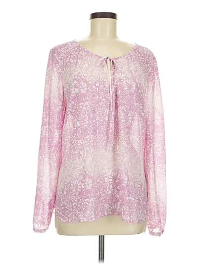 Pre-owned Sanctuary Long Sleeve Blouse In Pink