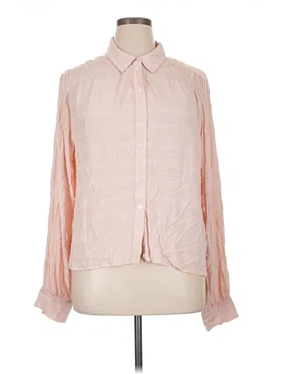 Pre-owned Sanctuary Long Sleeve Blouse In Pink