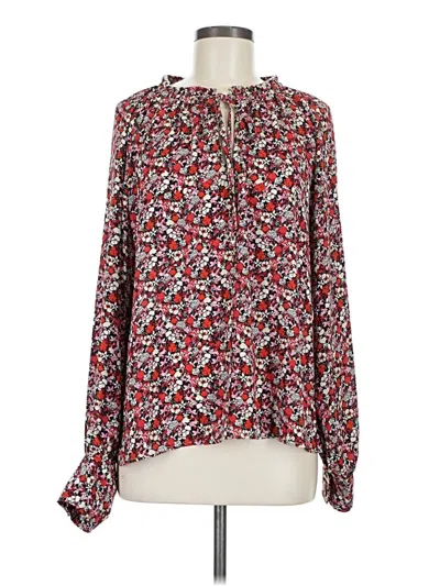 Pre-owned Sanctuary Long Sleeve Blouse In Red