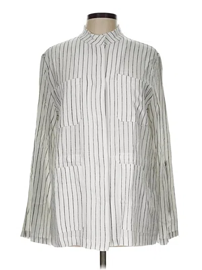 Pre-owned Sanctuary Long Sleeve Blouse In Silver