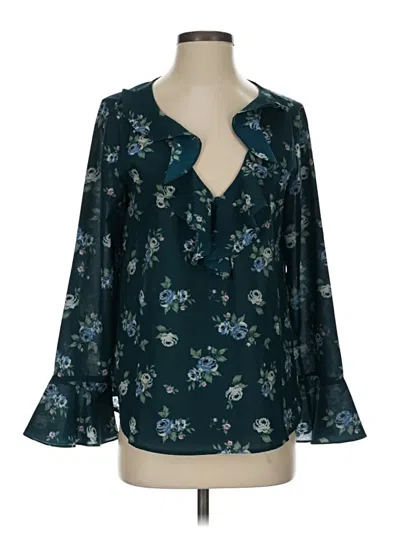 Pre-owned Sanctuary Long Sleeve Blouse In Teal