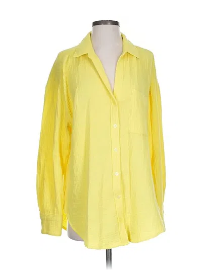 Pre-owned Sanctuary Long Sleeve Blouse In Yellow