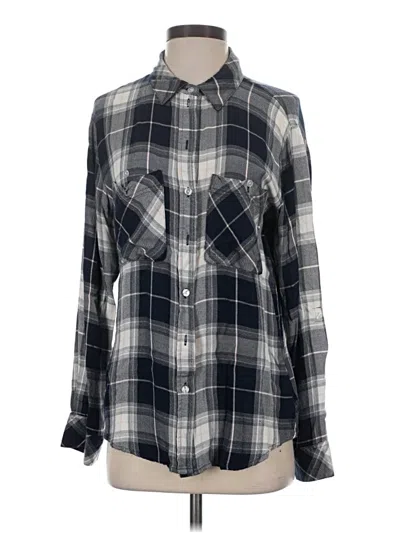 Pre-owned Sanctuary Long Sleeve Button Down Shirt In Gray