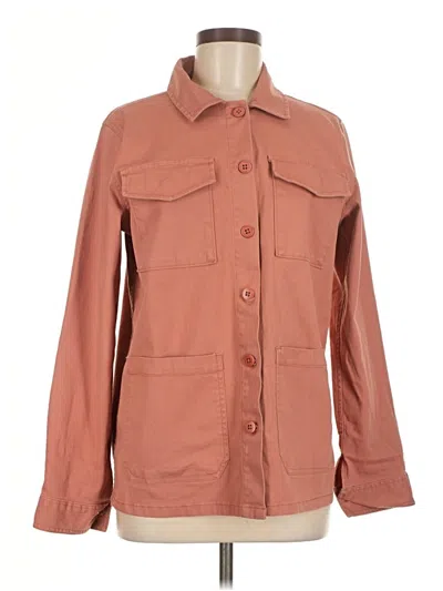 Pre-owned Sanctuary Long Sleeve Button Down Shirt In Orange