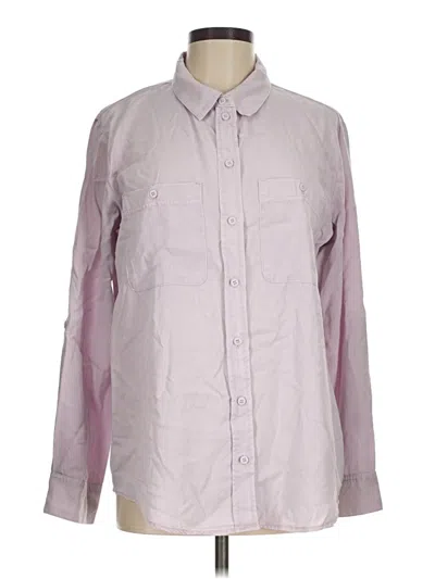 Pre-owned Sanctuary Long Sleeve Button Down Shirt In Purple