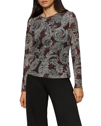 SANCTUARY LONG SLEEVE MESH TOP