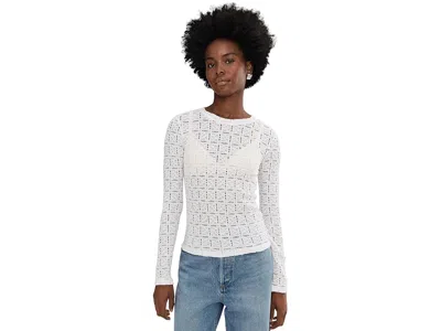 Sanctuary Long Sleeve Perfect T-shirts In White