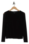 Sanctuary Everyday Mock Neck Long Sleeve Mesh Top In Black