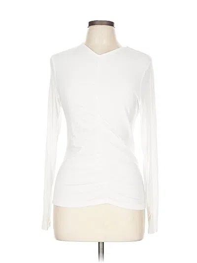 Pre-owned Sanctuary Long Sleeve T-shirt In White