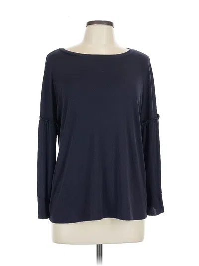 Pre-owned Sanctuary Long Sleeve Top Blue Boatneck Tops