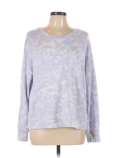 Pre-owned Sanctuary Long Sleeve Top Blue Crew Neck Tops