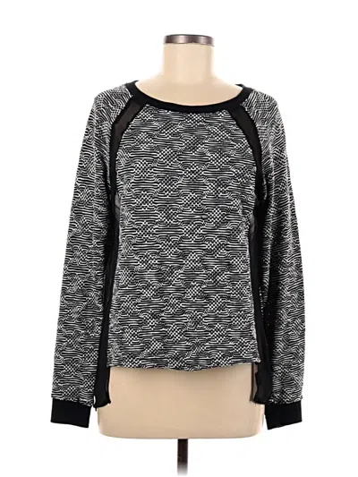 Pre-owned Sanctuary Long Sleeve Top Gray Crew Neck Tops