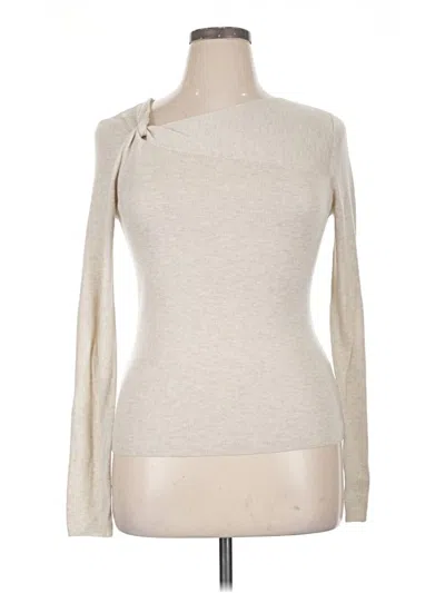 Pre-owned Sanctuary Long Sleeve Top Ivory One Shoulder Neckline Tops