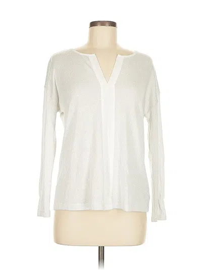 Pre-owned Sanctuary Long Sleeve Top Ivory V Neck Tops In White