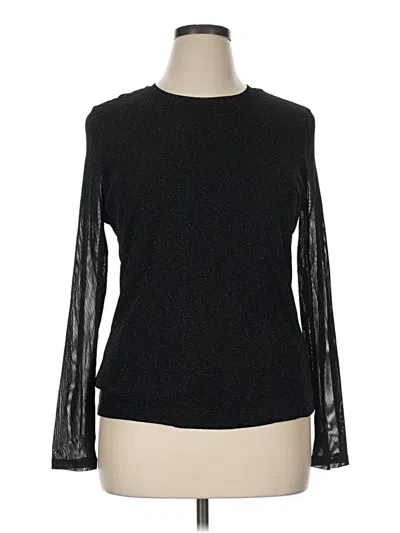 Pre-owned Sanctuary Long Sleeve T-shirt In Black